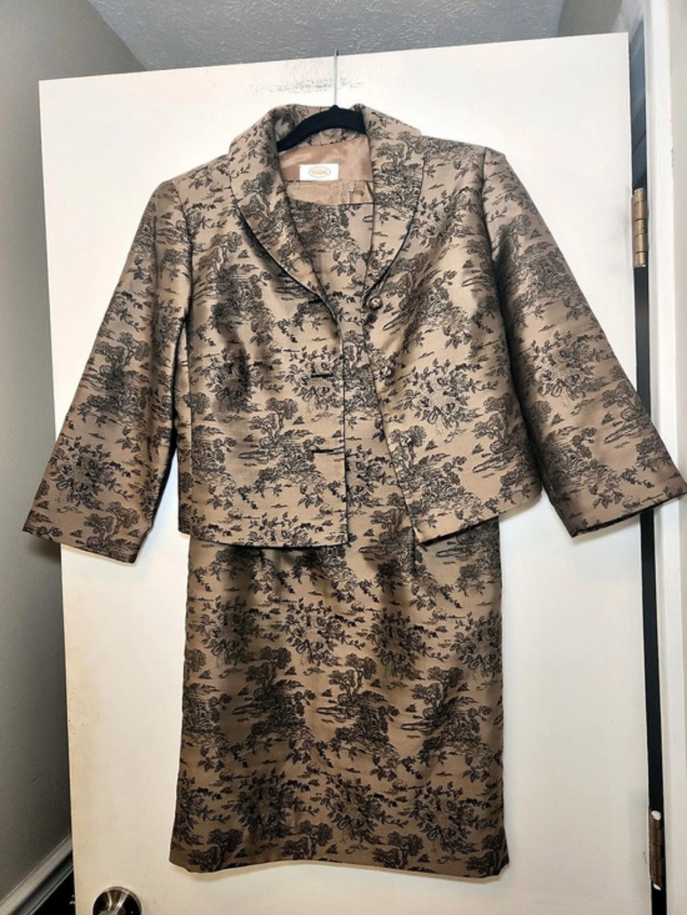 Talbots Floral Midi Dress & Jacket Size 6 Vintage
